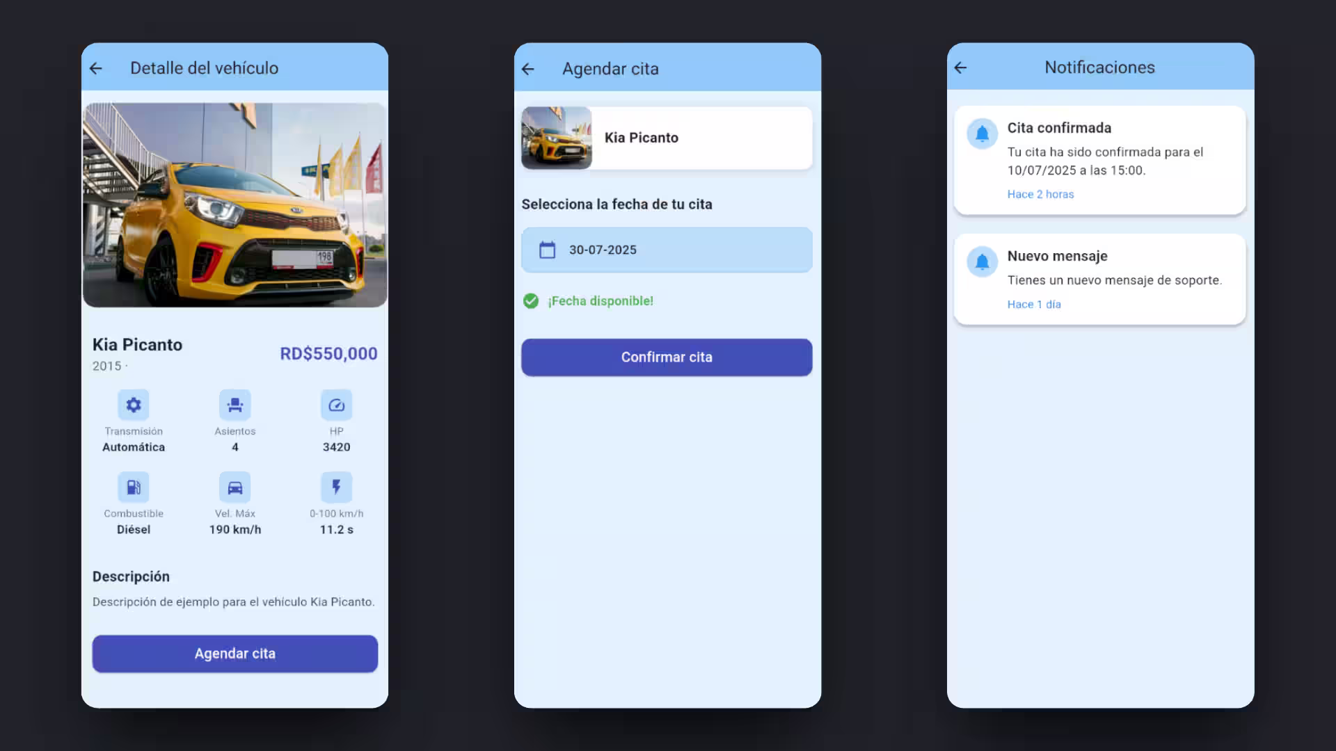 Captura 2 del proyecto Car App